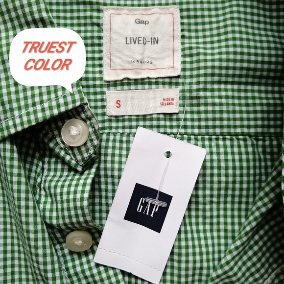 Gap Green Shirt Small NWT - Picture 5 of 6
